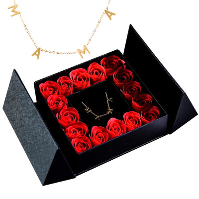 Pendant Necklace & Eternal Rose Box | Great for Mother’s Day & Anniversaries - Merelux Store