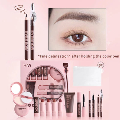 HiVi Makeup Gift Box | Lipstick, Powder & Glue Set for Valentine's Day