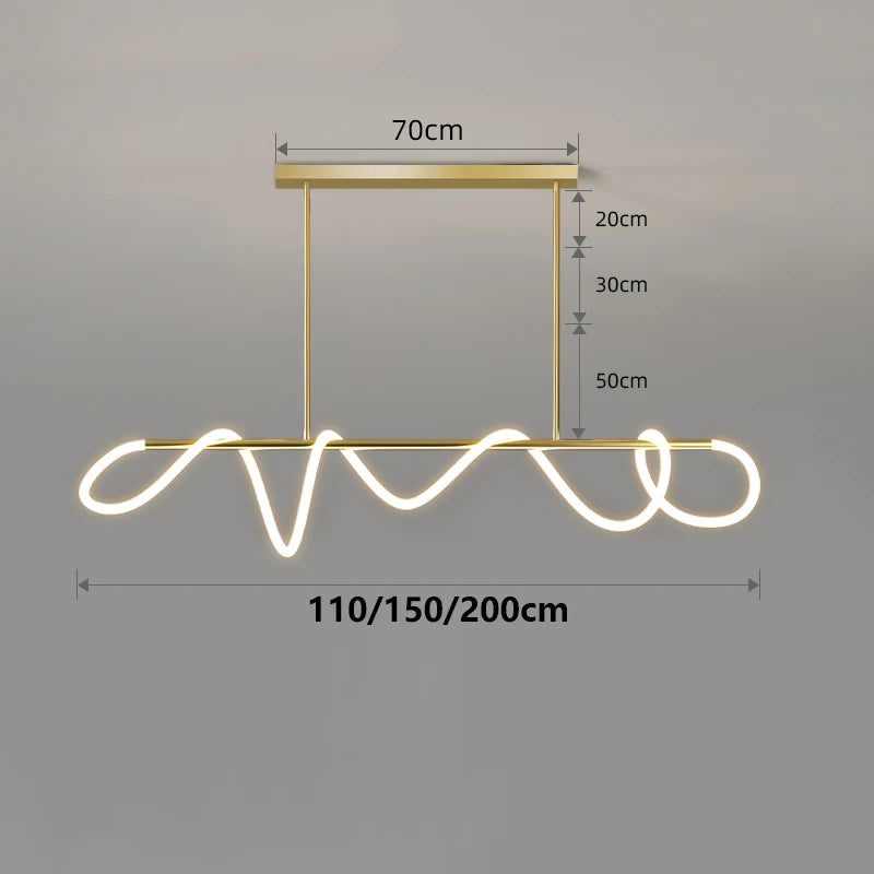Modern LED Pendant Light Art Decor Chandeliers for Dining Rooms - Merelux Store