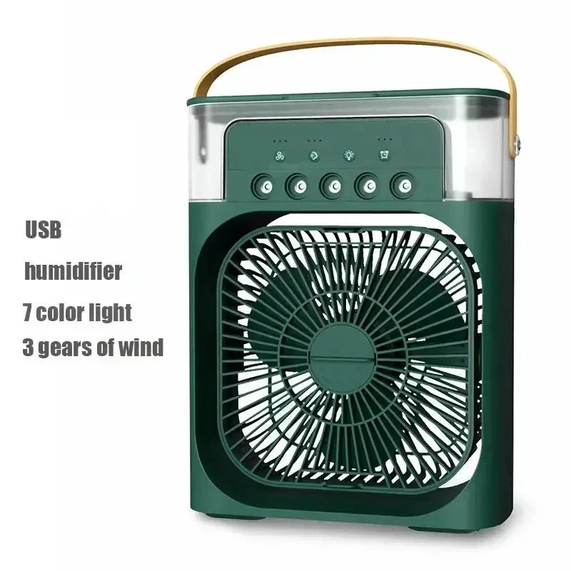 3-in-1 USB Air Humidifier & Mini Fan | Water-Cooled, Silent Cooling - Merelux Store