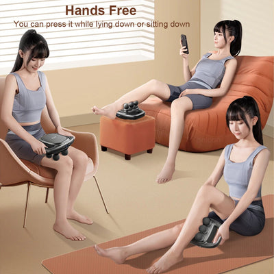 Fascia Massage Gun | 6-Head High-Frequency Muscle & Shoulder Relief - Merelux Store