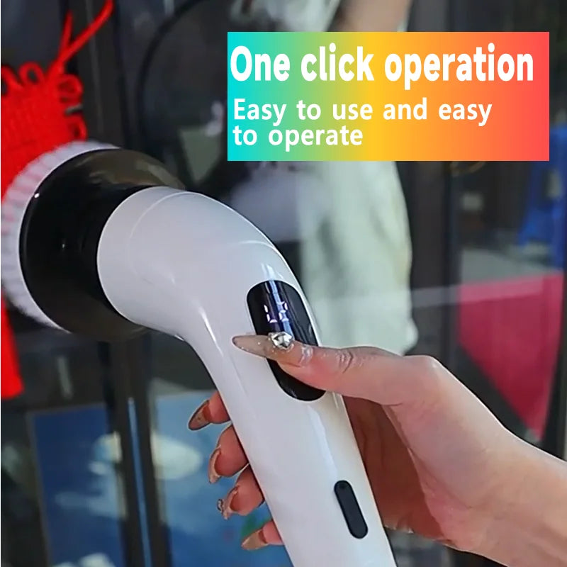 Cordless Spin Scrubber | Electric Brush for Kitchen & Bathroom - Merelux Store