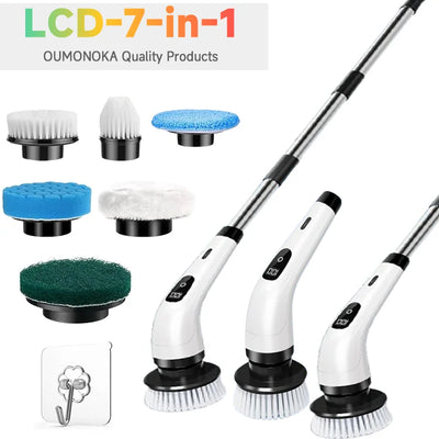 Cordless Spin Scrubber | Electric Brush for Kitchen & Bathroom - Merelux Store