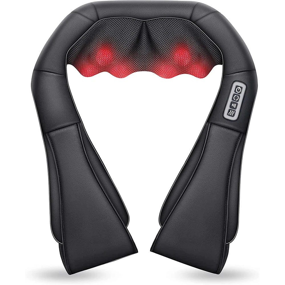 Shiatsu Neck & Shoulder Massager | Heated, Deep Kneading for Neck & Back