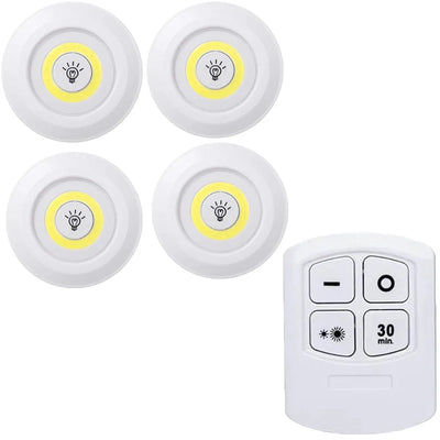 Dimmable LED Under Cabinet Light | Battery-Operated with Remote - Merelux Store