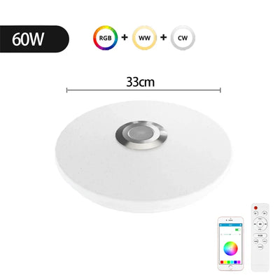 RGB Smart Ceiling Light | LED, WIFI & Bluetooth Control for Living Room - Merelux Store