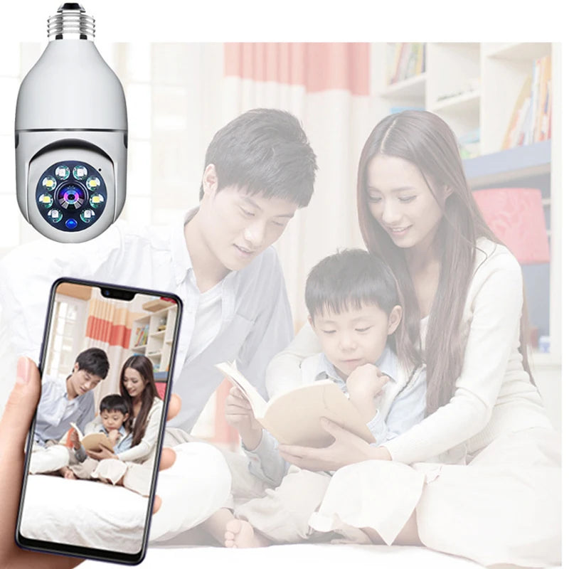 WiFi E27 Bulb with HD Camera | Night Vision, Audio & Motion Detection - Merelux Store