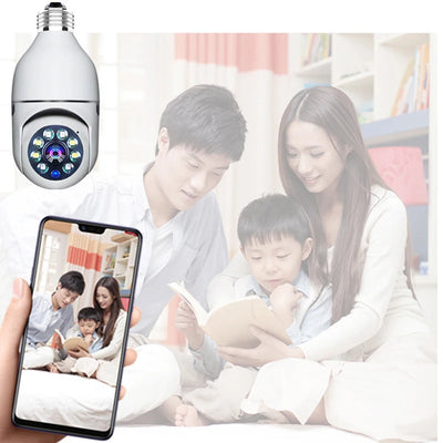 WiFi E27 Bulb with HD Camera | Night Vision, Audio & Motion Detection - Merelux Store