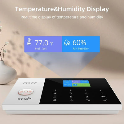 GSM WiFi Alarm System | Motion Sensor, Tuya App Control (PG105) - Merelux Store