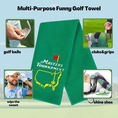 2 Count Christmas Golf Gifts | Embroidered Towels for Golf Bags - Merelux Store