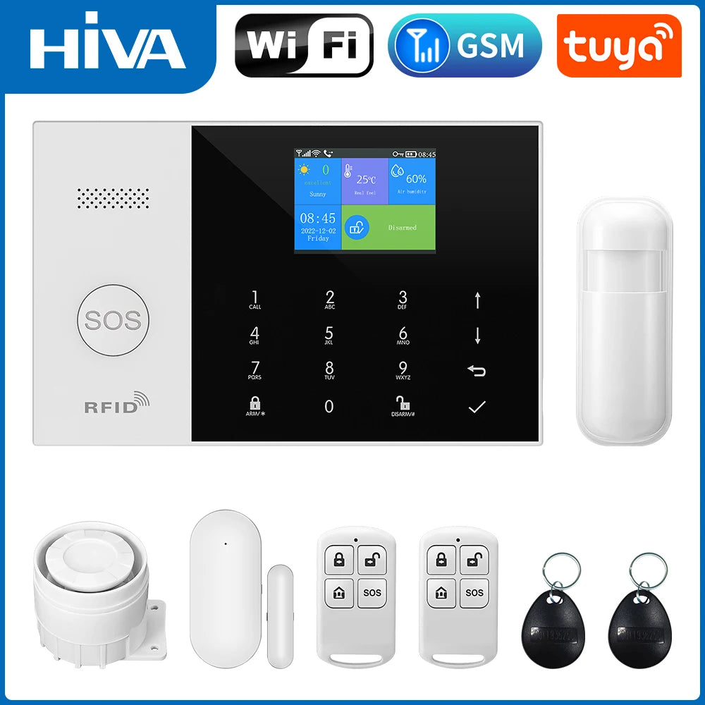 GSM WiFi Alarm System | Motion Sensor, Tuya App Control (PG105) - Merelux Store