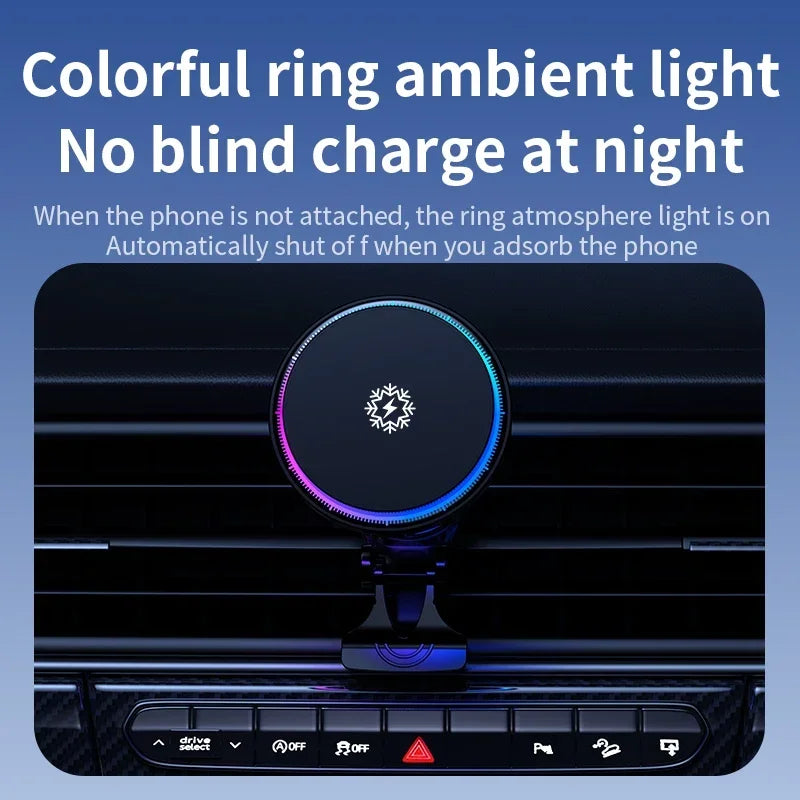 30W Magnetic Wireless Car Charger | Fast Charging for iPhone 12-15 Pro Max - Merelux Store