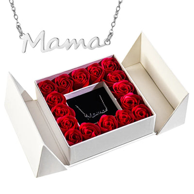 Pendant Necklace & Eternal Rose Box | Great for Mother’s Day & Anniversaries - Merelux Store