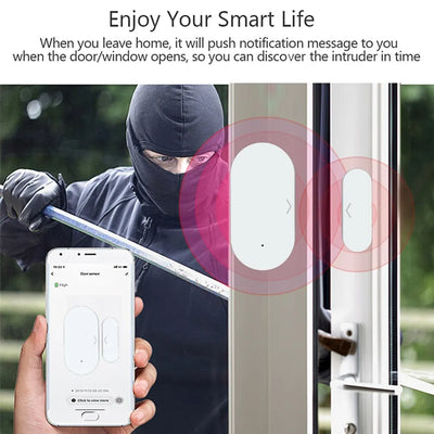 Tuya Zigbee Wireless Door & Window Sensor | Smart Home Door Detection - Merelux Store