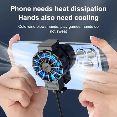 Mini Phone Cooling Fan | Rechargeable Gaming Radiator with Back Clip - Merelux Store
