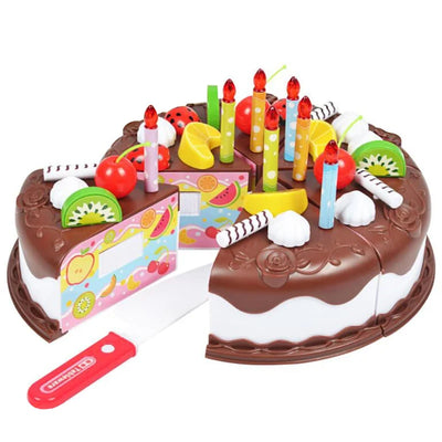 Children’s Pretend Play Kitchen Set | Plastic Cutting Food Toy for Boys & Girls - Merelux Store