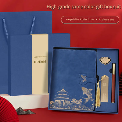 Notebook Gift Set – Premium Box with Bookmark & Pen - Merelux Store