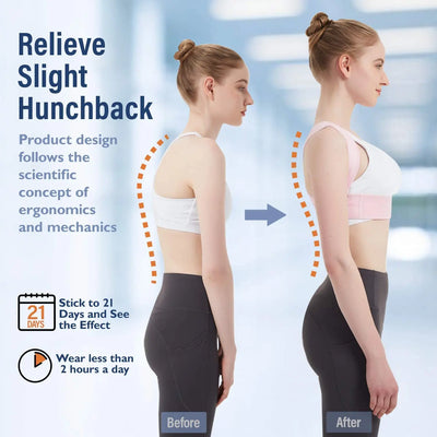 Adjustable Posture Corrector & Back Support Brace for Men & Women - Merelux Store