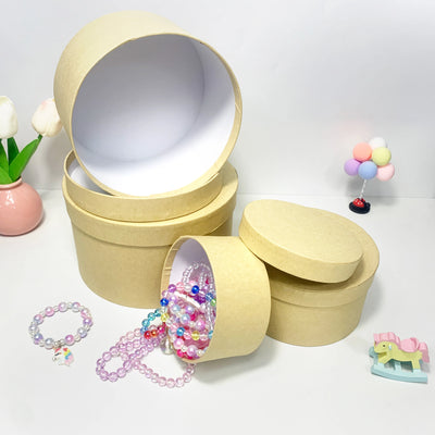Yellow Gift Box Set | Round Nesting Boxes for Birthdays & Weddings - Merelux Store