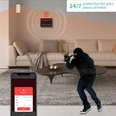 7-inch 4G & WiFi Alarm System | Wireless GSM, Tuya Smart Security Kit - Merelux Store