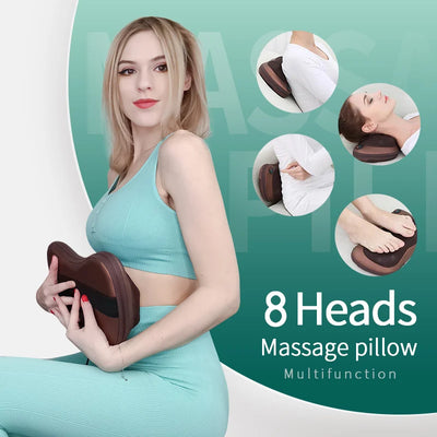 Shiatsu Neck & Back Massager – Electric Pillow for Full-Body Relaxation - Merelux Store