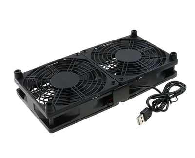 Router Cooling Fan | DIY PC & TV Box, Silent USB, 120mm/240mm with Net - Merelux Store