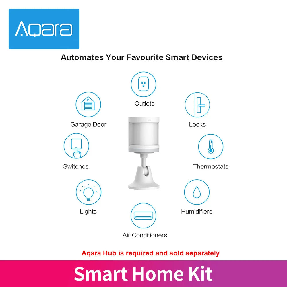 Aqara Smart Kit | Zigbee 3.0 Hub, Sensors & Switch, Works with MiHome - Merelux Store