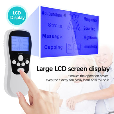 TENS Muscle Stimulator & EMS Acupuncture Massage Device. - Merelux Store