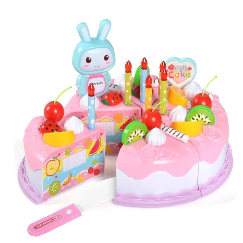 Children’s Pretend Play Kitchen Set | Plastic Cutting Food Toy for Boys & Girls - Merelux Store