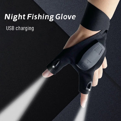 LED Flashlight Gloves | Rechargeable, Perfect for Fishing, Camping & Gifts - Merelux Store