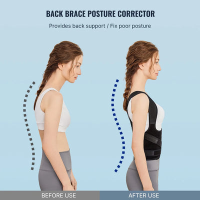 Adjustable Shoulder & Back Brace for Waist Pain Relief - Merelux Store