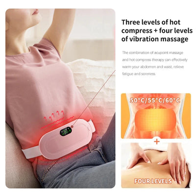 Waist Massager – Heated, Soothing Intelligent Vibration Abdominal Belt - Merelux Store