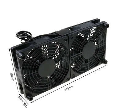 Router Cooling Fan | DIY PC & TV Box, Silent USB, 120mm/240mm with Net - Merelux Store