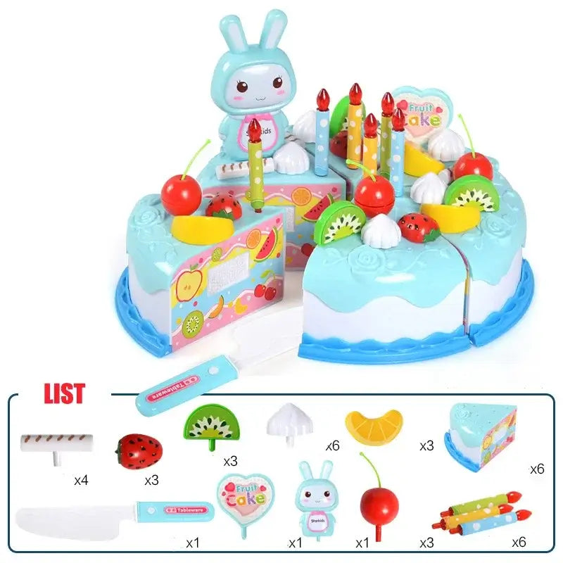 Play House Cutting Fruit Food Toy for Toddler Children Gift Boy Girl