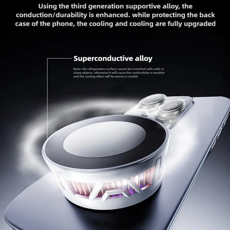 GD32 Magnetic Phone Cooler | Semiconductor Cooling Fan for iOS & Android - Merelux Store