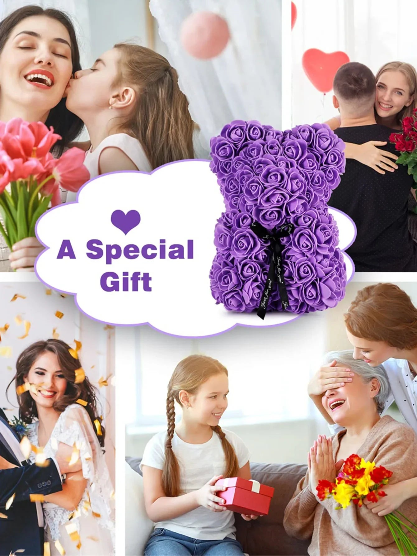 Rose Teddy Bears & Faux Flowers | Ideal Gifts for Mother’s Day & More - Merelux Store