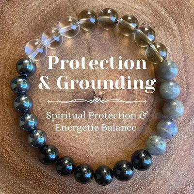 Natural Stone Bracelet for Dad | Malachite & Tiger Eye Beads for Luck & Health - Merelux Store