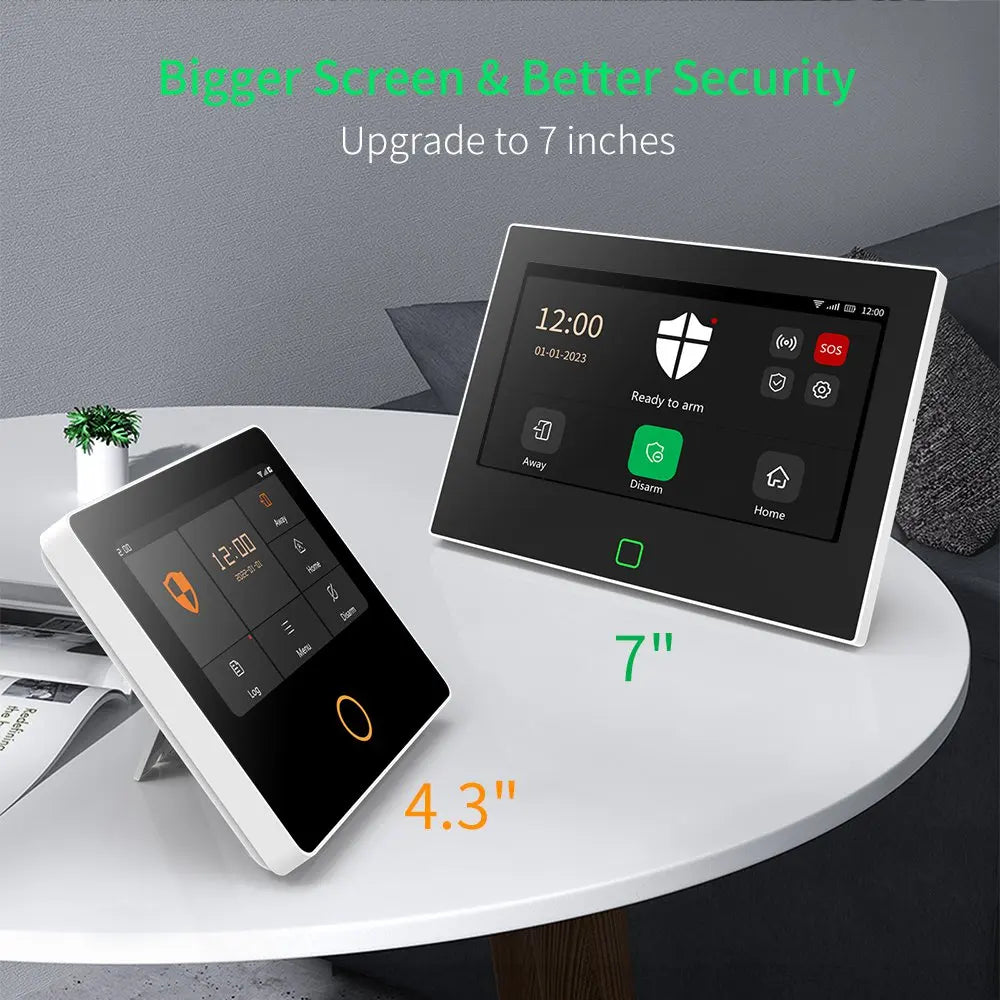7-inch 4G & WiFi Alarm System | Wireless GSM, Tuya Smart Security Kit - Merelux Store
