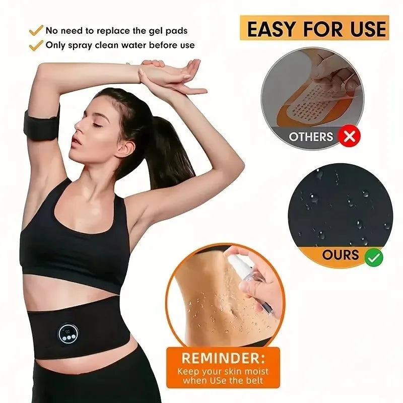 EMS Abdominal Massager & Waist Trainer | USB Slimming Belt - Merelux Store