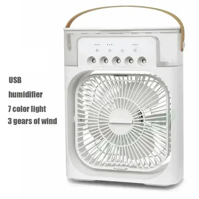 3-in-1 Mini Fan & Air Conditioner | Portable Cooler, Humidifier, LED Light - Merelux Store