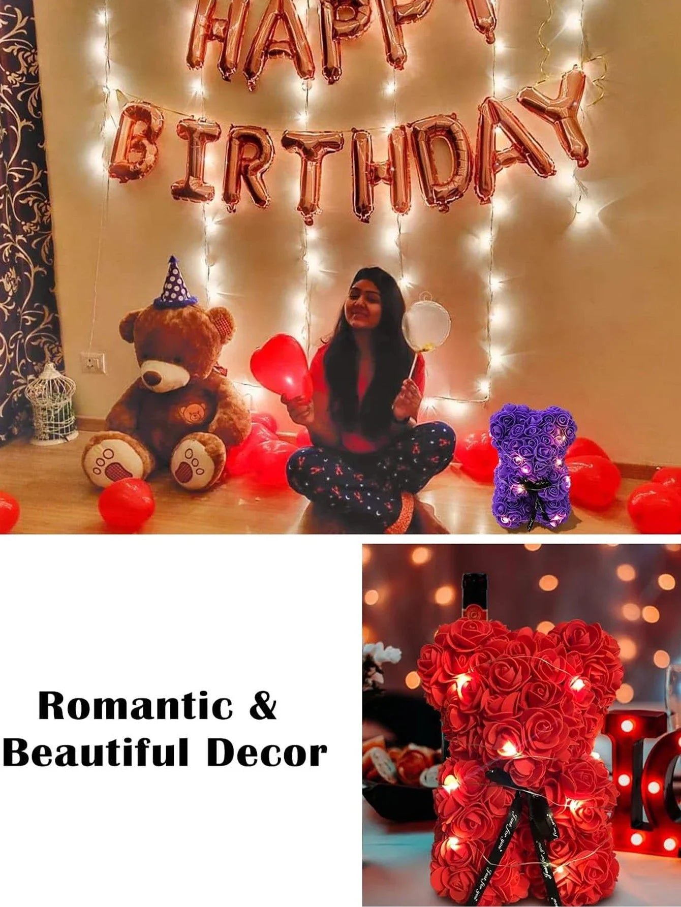 Rose Teddy Bears & Faux Flowers | Ideal Gifts for Mother’s Day & More - Merelux Store
