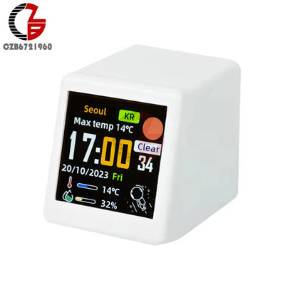 Smart WiFi Weather Station | Temp, Humidity, and Alarm Clock - Merelux Store