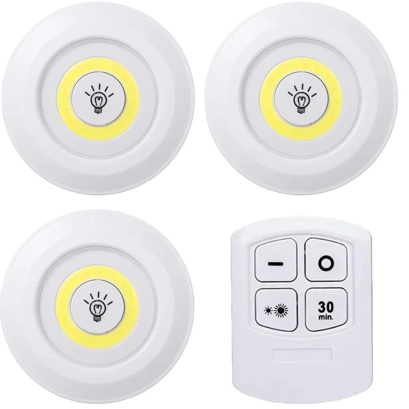 Dimmable LED Under Cabinet Light | Battery-Operated with Remote - Merelux Store