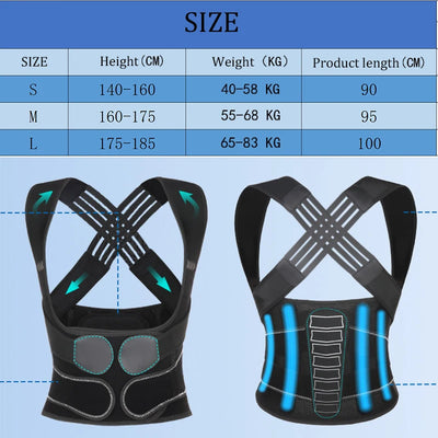Adjustable Shoulder Brace & Upper Spine Straightener - Merelux Store