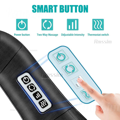 Shiatsu Neck & Shoulder Massager | Heated, Deep Kneading for Neck & Back