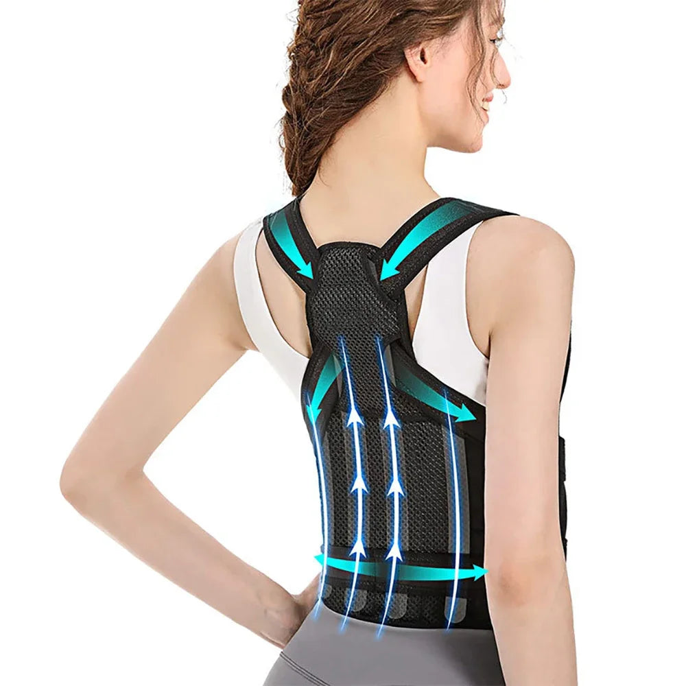 Adjustable Shoulder & Back Brace for Waist Pain Relief - Merelux Store