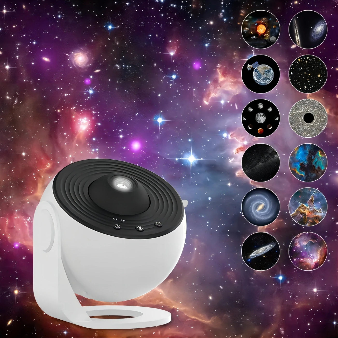 LED Galaxy Projector | 360° Rotating Starry Sky Lamp, Planetarium Night Light - Merelux Store