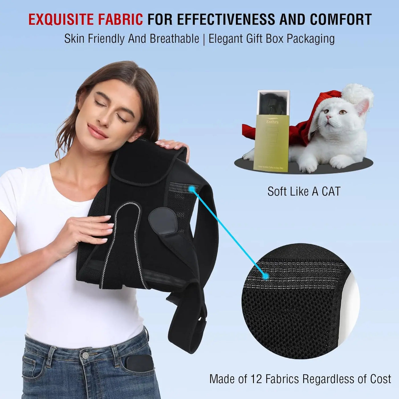 Adjustable Shoulder Brace & Upper Spine Straightener - Merelux Store