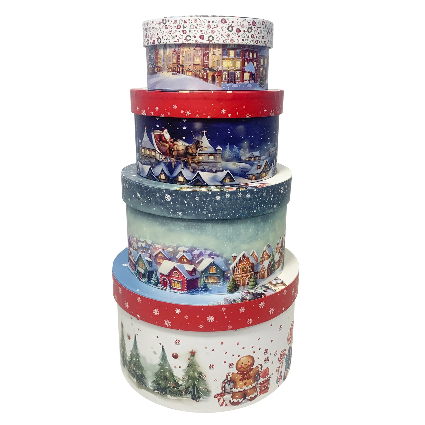 Yellow Gift Box Set | Round Nesting Boxes for Birthdays & Weddings - Merelux Store