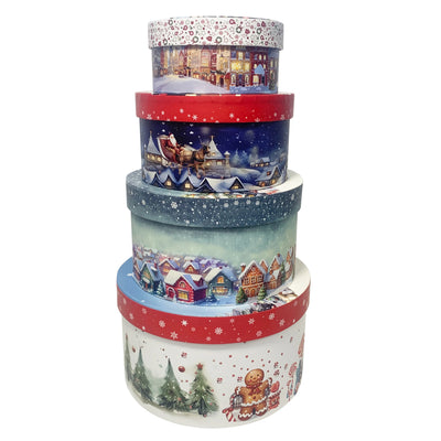 Yellow Gift Box Set | Round Nesting Boxes for Birthdays & Weddings - Merelux Store
